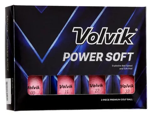 Volvik POWER Soft balles de golf (12 balles), rose