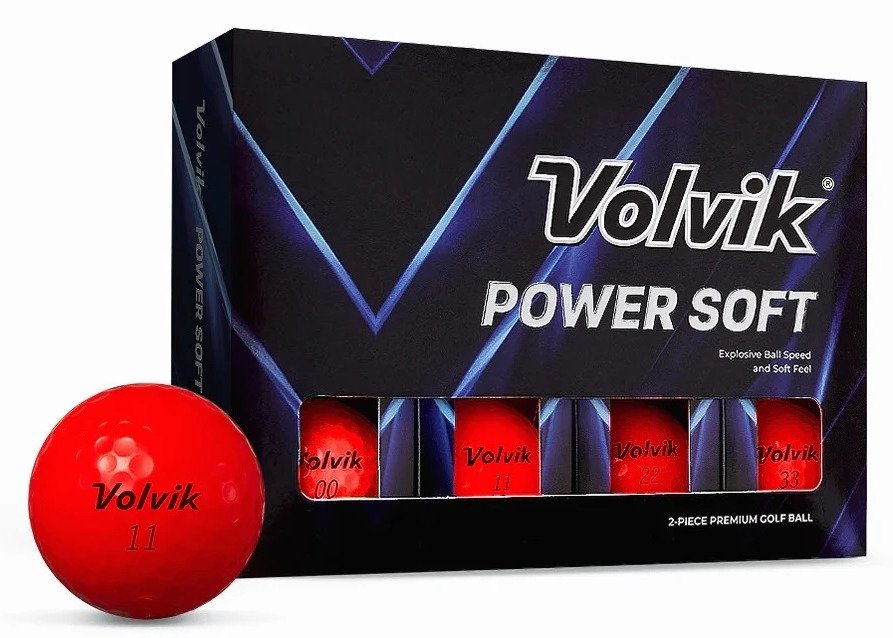 Volvik POWER Soft balles de golf (12 balles), rouge