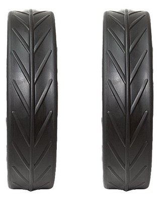 JuCad Tyres for REAR Wheels (2 pneus pour roues arrière JuCad), noir