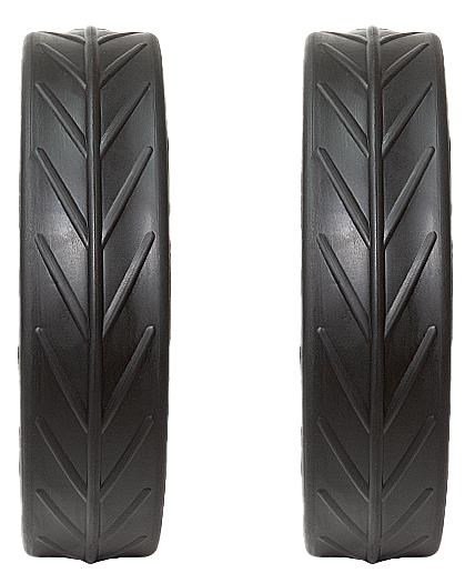 JuCad Tyres for REAR Wheels (2 pneus pour roues arrière JuCad), noir