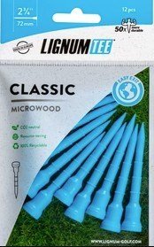 Lignum Tee 72mm (2 3/4") 12pack bleu driving