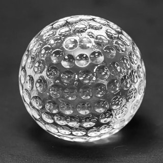 Longridge Crystal Golf Ball Paper Weight Trophy