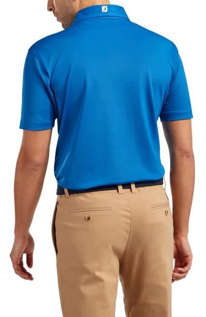 FootJoy Stretch Pique Solid polo homme, bleu cobalt