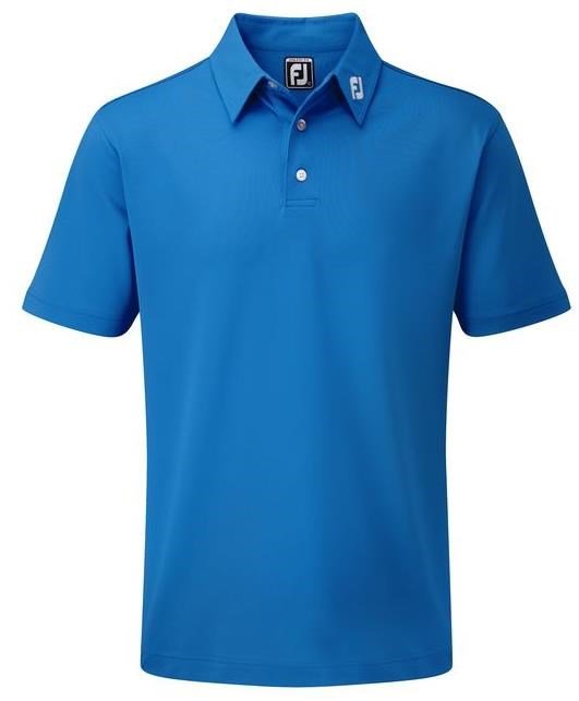 FootJoy Stretch Pique Solid polo homme, bleu cobalt