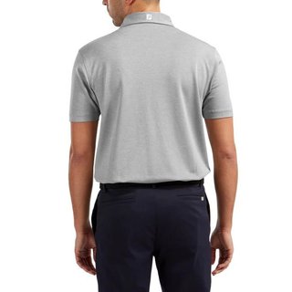 FootJoy Stretch Pique Solid polo homme, heather grey