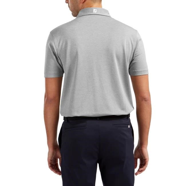 FootJoy Stretch Pique Solid polo homme, heather grey
