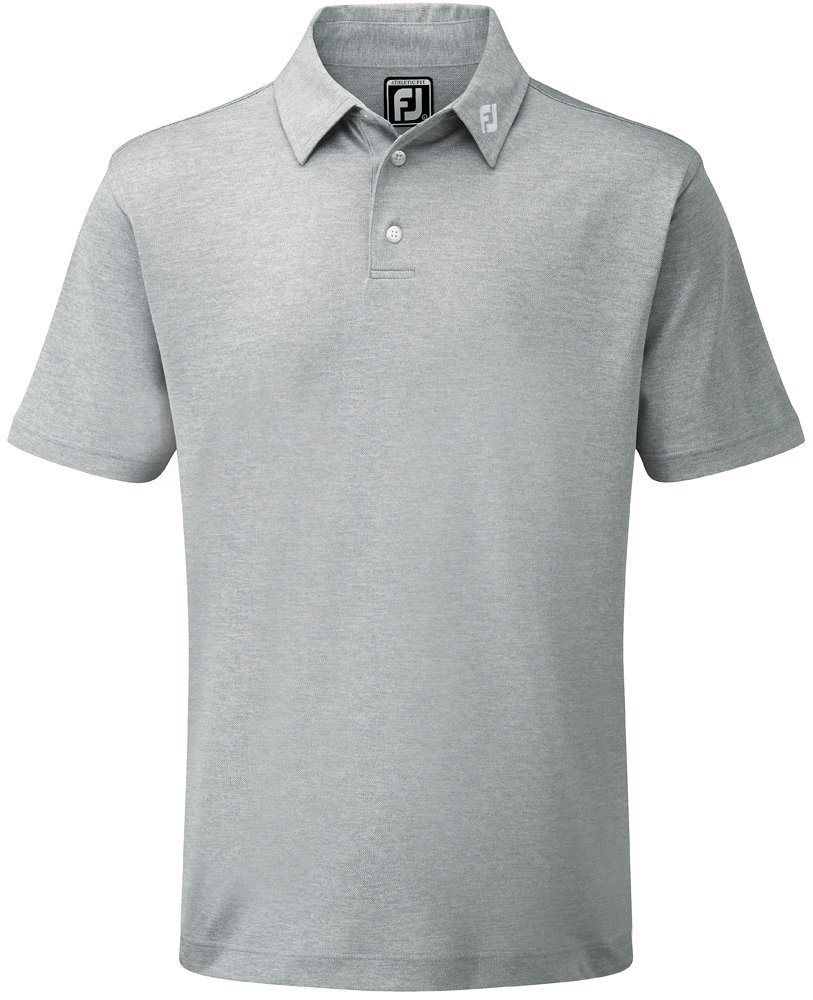 FootJoy Stretch Pique Solid polo homme, heather grey