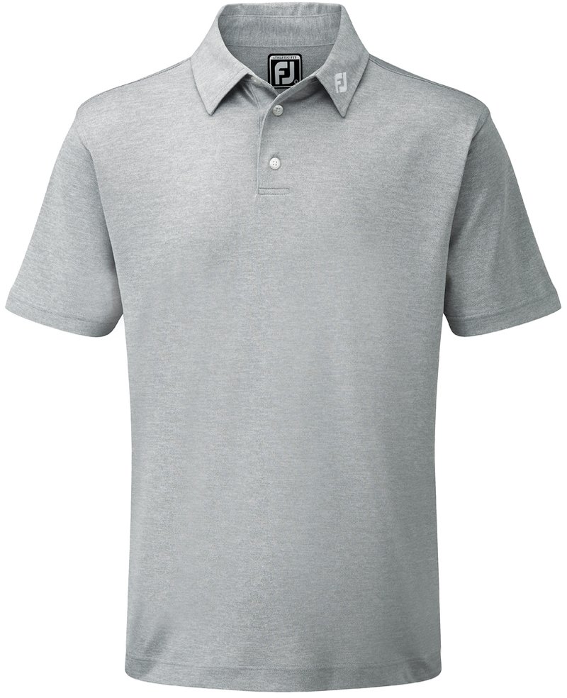 FootJoy Stretch Pique Solid polo homme, heather grey