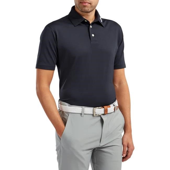 FootJoy Stretch Pique Solid polo homme, marine
