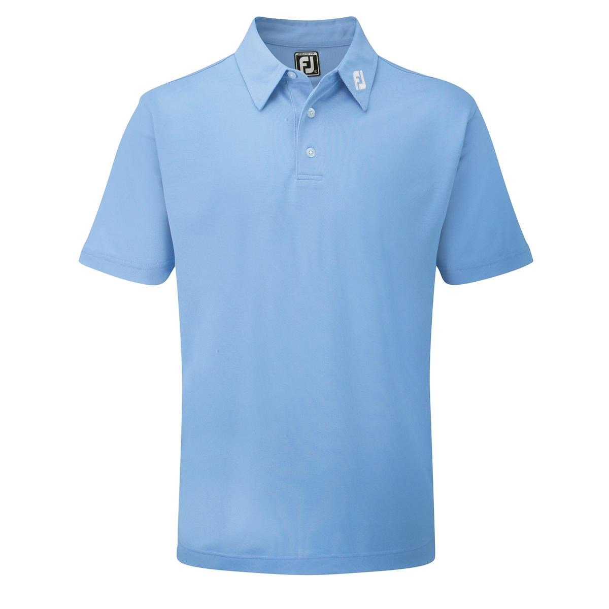 FootJoy Stretch Pique Solid polo homme, bleu clair