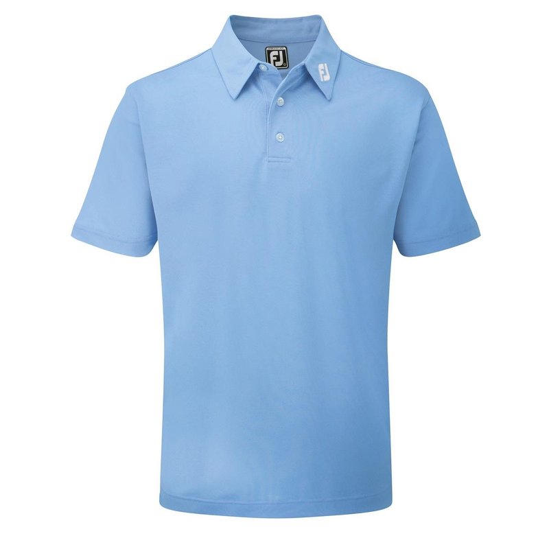 FootJoy Stretch Pique Solid polo homme, bleu clair
