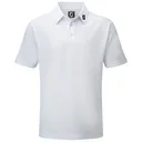 FootJoy Stretch Pique Solid polo junior, blanc