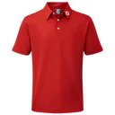 FootJoy Stretch Pique Solid polo junior, rouge