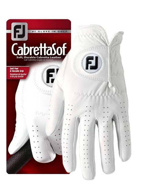 FootJoy CabrettaSof Cadet Pearl gant de golf homme, blanc