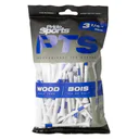 Pride Professional Tee System Prolength Plus tees en bois bleus 83mm (3 1/4"), 75 pièces