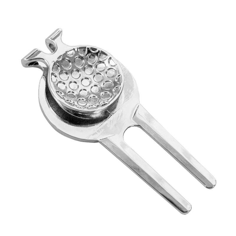 Longridge Laurel Pitchfork And Clip fourchette de golf avec clip, argent