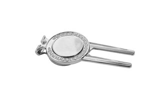 Longridge Laurel Pitchfork And Clip fourchette de golf avec clip, argent