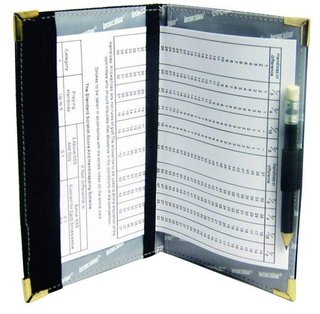 Longridge Deluxe Scorecard Holder, noir