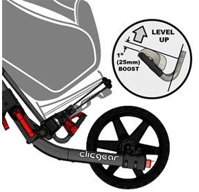 Clicgear Model 3.5+ Booster Clip accessoire de chariot, noir