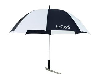 JuCad parapluie de golf 68" avec épingle, noir/blanc