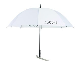 JuCad parapluie de golf 68" avec épingle, blanc