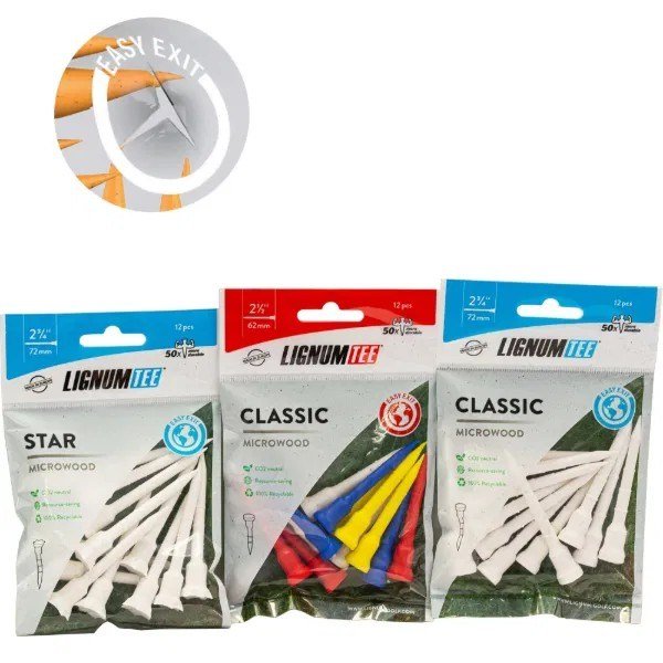 Lignum Lignum Tee 62mm (2 1/2") 12pack tees