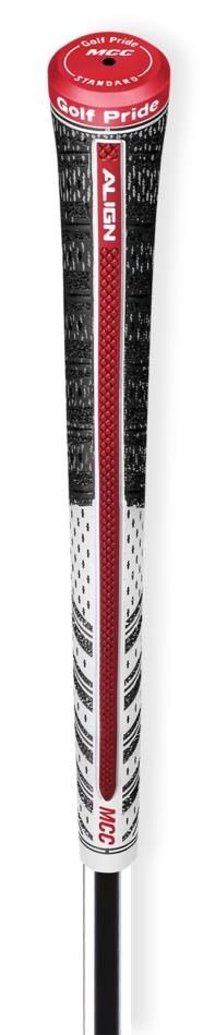 Golf Pride MCC Align grip, STANDARD, blanc/rouge/noir