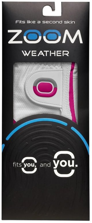 Zoom Zoom Weather gant de golf femme, blanc/fuchsia
