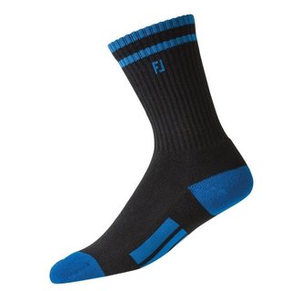 FootJoy ProDry Crew chaussettes junior, noir/bleu