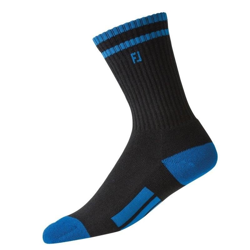 FootJoy ProDry Crew chaussettes junior, noir/bleu