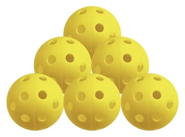 Longridge Airflow balles de golf d'entraînement, jaunes