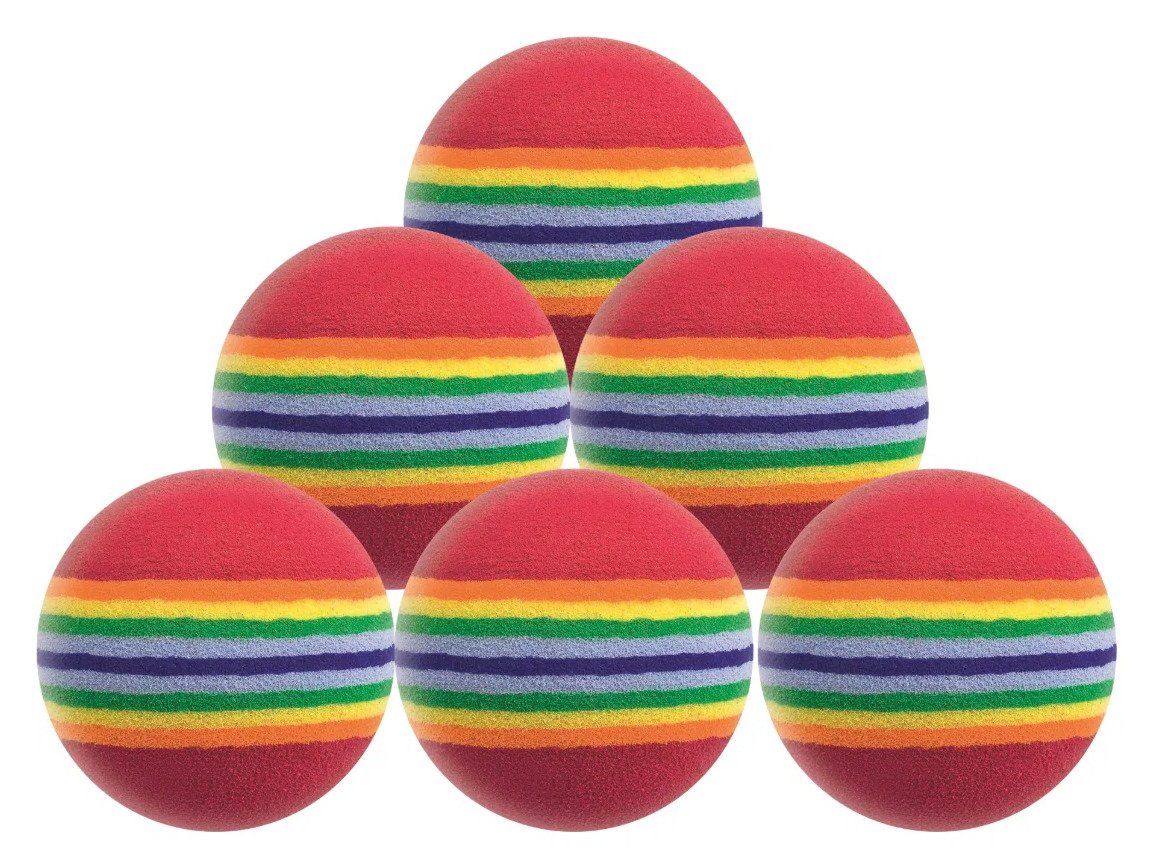 Longridge Multi-Coloured balles de golf mousse