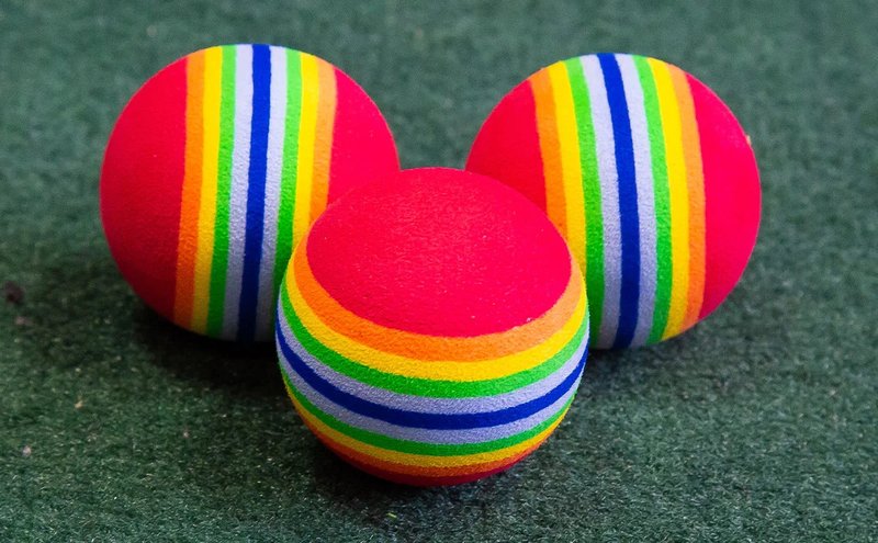Longridge Multi-Coloured balles de golf mousse