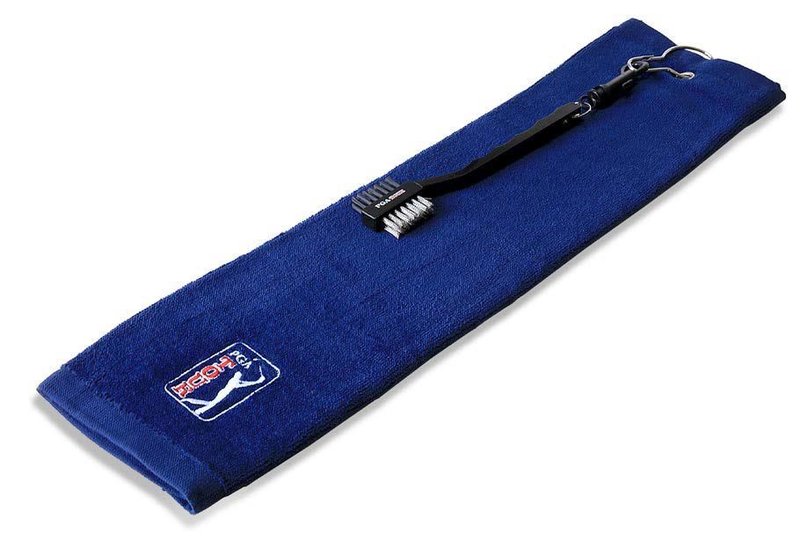 PGA Tour Golf Towel and Club Brush Set, bleu marine