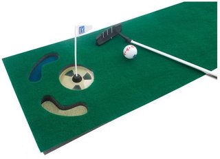 PGA Tour Set de putting 6ft maison/bureau 1,84m + balle d'entraînement, putter pliable
