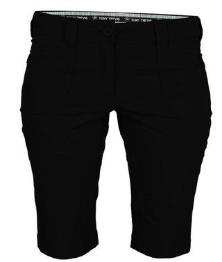 Tony Trevis ladies short slim fit short femme, noir