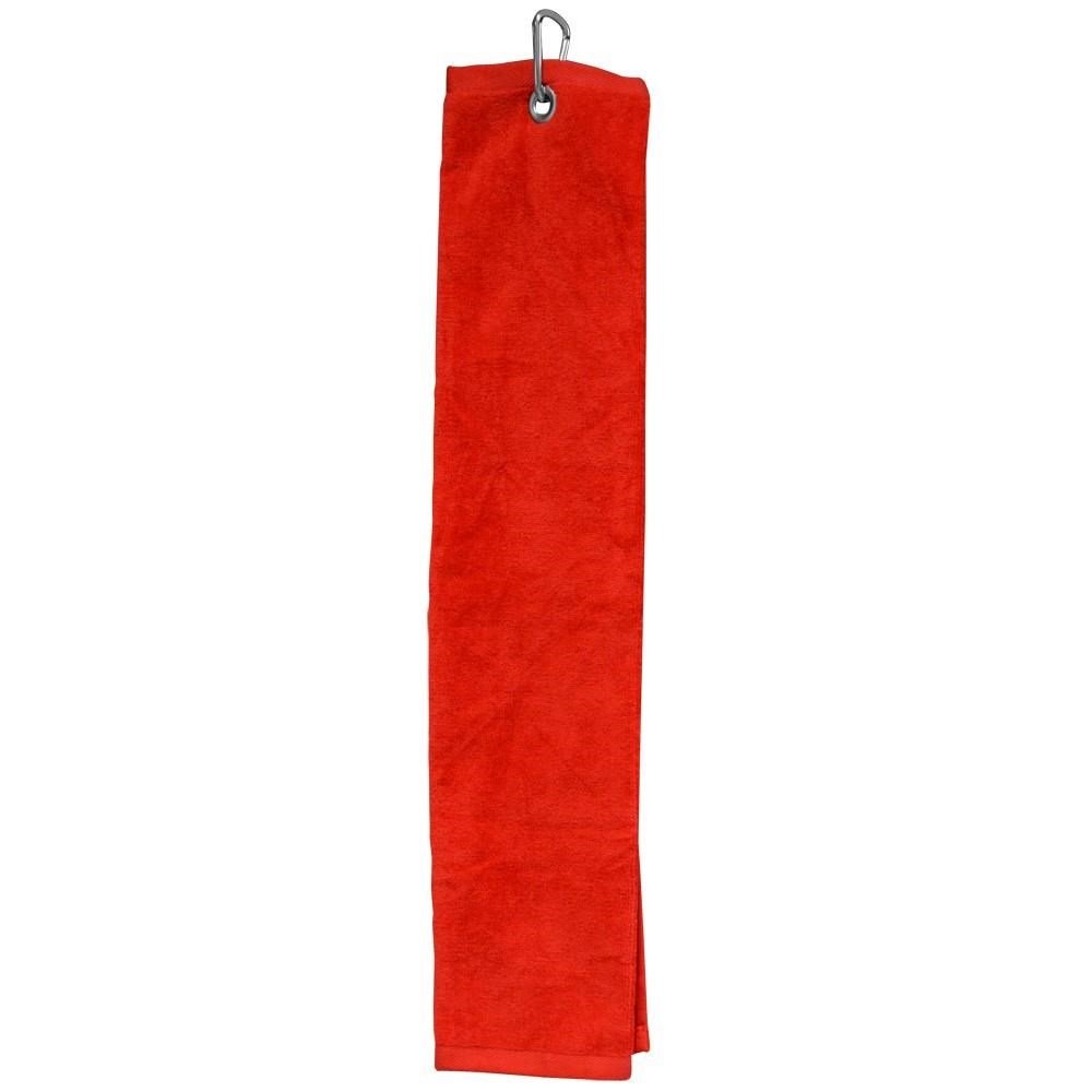Longridge Blank Luxury Three Fold serviette de golf, rouge