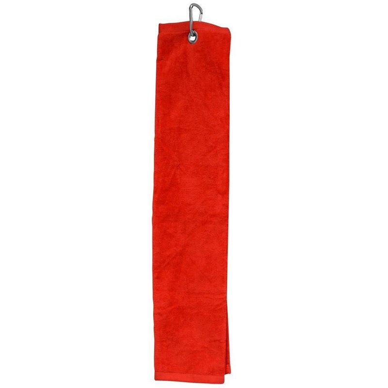 Longridge Blank Luxury Three Fold serviette de golf, rouge