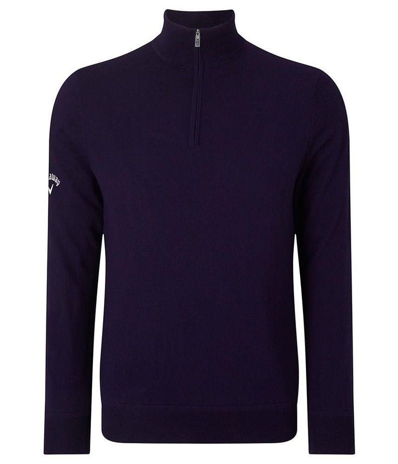 Callaway Windstopper 1/4 Zipped pull homme, peacoat