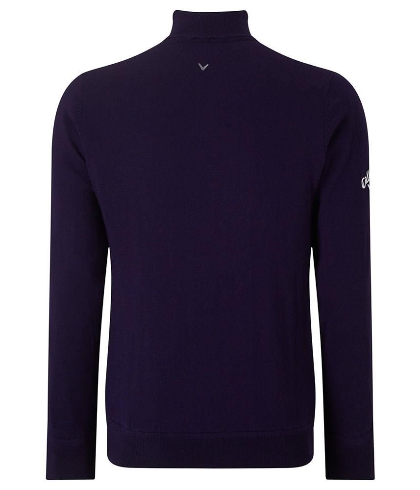 Callaway Windstopper 1/4 Zipped pull homme, peacoat