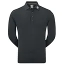 FootJoy Long Sleeve Thermocool Self Athletic Fit polo homme, noir