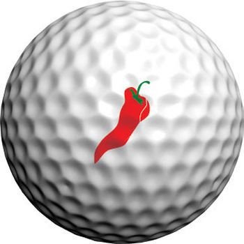 Masters Golfdotz autocollants pour balles de golf, Red Hot Chilli Peppers (24 autocollants)