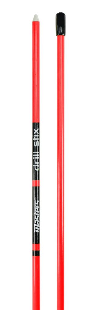 Masters Golf Masters Drill-Stix Tiges d'alignement d'entraînement, 2pc, rouge