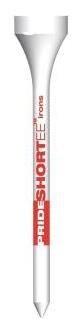 Pride Professional Tee System Prolength Short Red wood tees 53mm (2 1/8"), 25tees