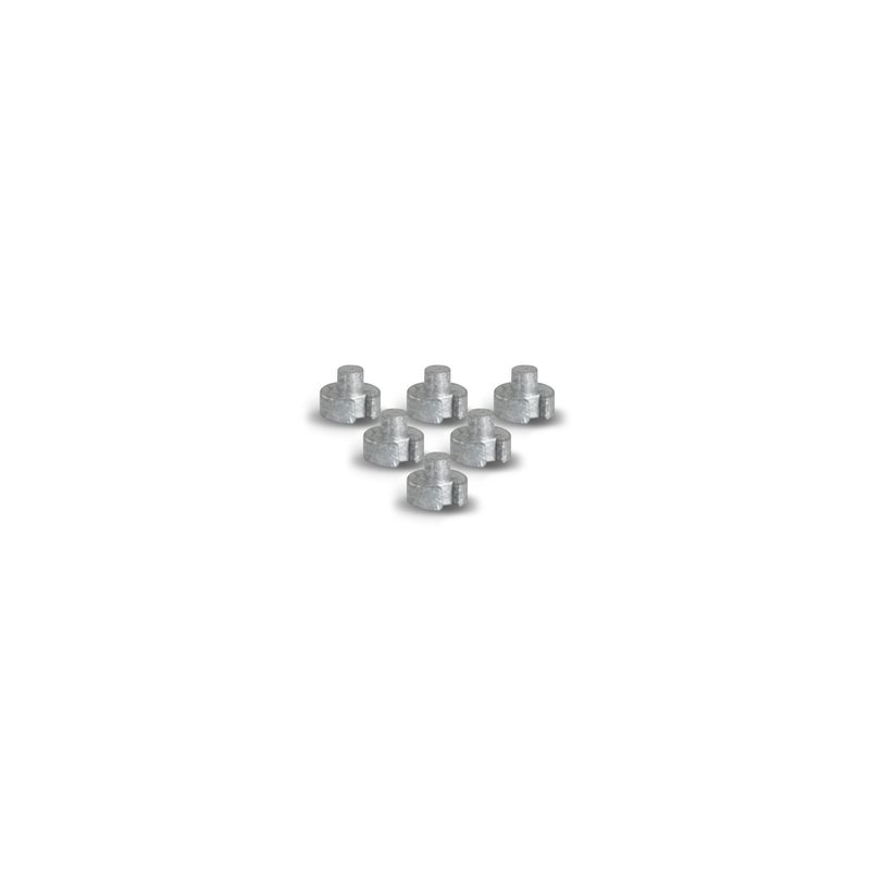 Masters Plug Weight Graphite - 2g (Pack de 6)