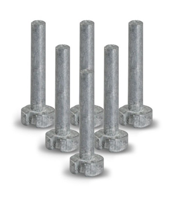 Masters Plug Weight Graphite - 4g (Pack de 6)