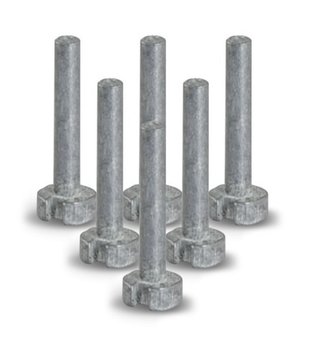 Masters Plug Weight Graphite - 4g (Pack de 6)
