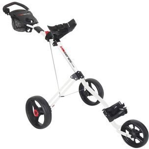 Masters 5 Series chariot de golf manuel 3 roues, blanc