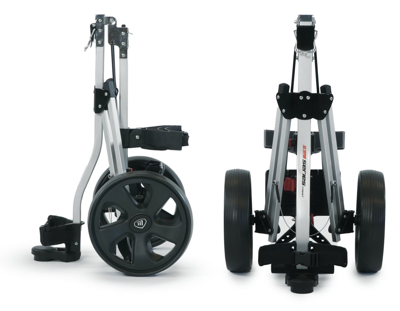 Masters Golf 5 Series Compact 2 roues chariot manuel, argent