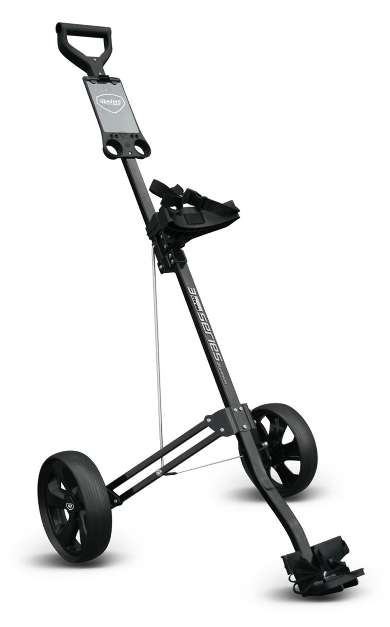 Masters Golf 3 Series Aluminium chariot manuel, noir